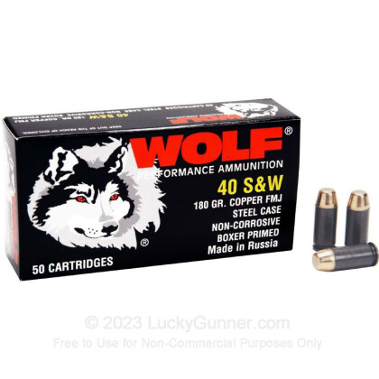 Image 1 of Wolf .40 S&W (Smith & Wesson) Ammo