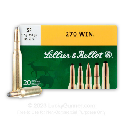 Image 1 of Sellier & Bellot .270 Winchester Ammo