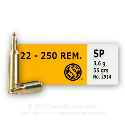 Image 2 of Sellier & Bellot .22-250 Remington Ammo