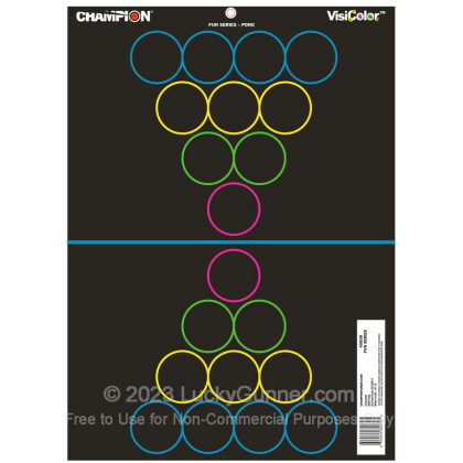 Large image of VisiColor Fun and Games Targets For Sale - 12 - 18" x 13" Targets - Champion Targets For Sale
