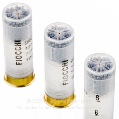Large image of Cheap 12 ga Target Shells For Sale - 2-3/4" 1 oz #8 Target Shell Ammunition by Fiocchi - 25 Rounds 