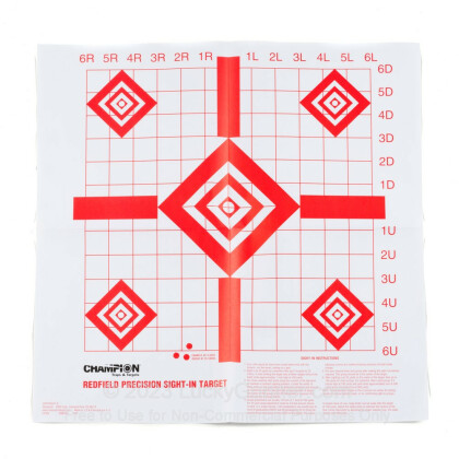 Large image of Champion Targets For Sale - Redfield Style Sight-In Targets - 10 Pack