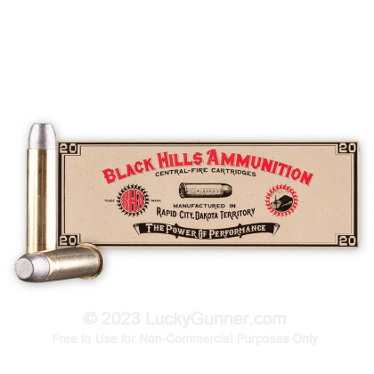 Large image of Premium 45-70 Ammo For Sale - 405 Grain LFP Ammunition in Stock by Black Hills Ammunition - 20 Rounds