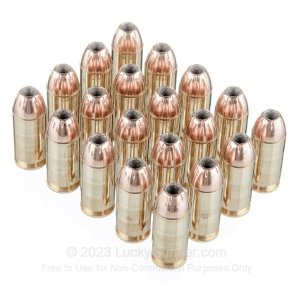 Large image of Premium 40 S&W Ammo For Sale - 155 Grain JHP Ammunition in Stock by Black Hills - 20 Rounds