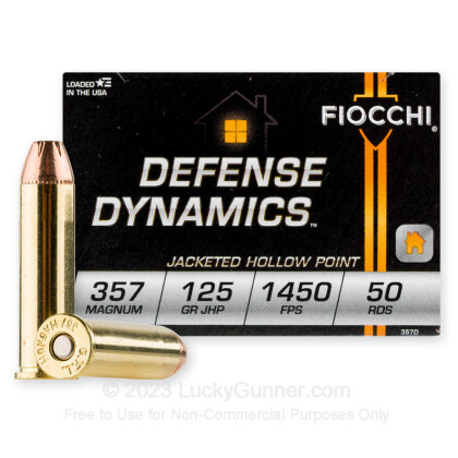 Large image of 357 Mag Ammo For Sale - 125 gr SJHP Fiocchi Ammunition In Stock