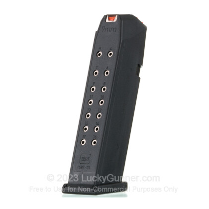 Large image of Factory Glock 9mm Generation 5 G17 17 Round Magazine For Sale - 17 Rounds