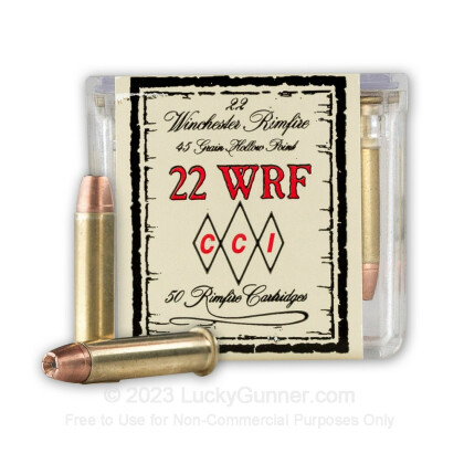 Image 1 of CCI .22 WRF (Winchester Rimfire) Ammo