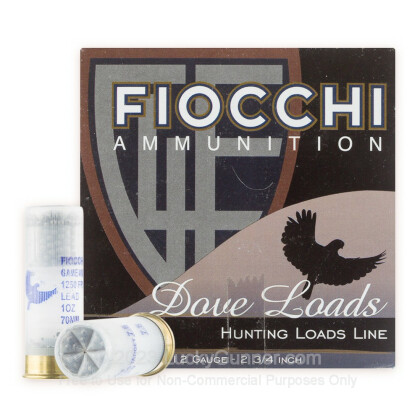 Large image of Cheap 12 Gauge Ammo For Sale - 2-3/4" 1 oz. #7-1/2 Shot Ammunition in Stock by Fiocchi Game and Target - 25 Rounds