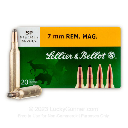Image 1 of Sellier & Bellot 7mm Remington Magnum Ammo