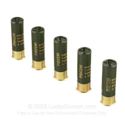 Large image of Premium 12 Gauge Ammo For Sale - 3” 1-1/5oz. #4 Steel Shot Ammunition in Stock by Fiocchi Flyway - 25 Rounds