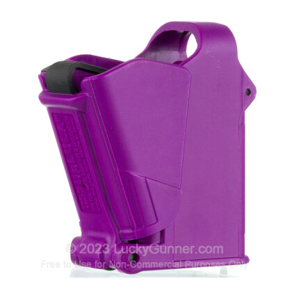 Large image of maglula Purple Universal Pistol Magazine Loader For 9mm through 45 ACP handgun magazines For Sale