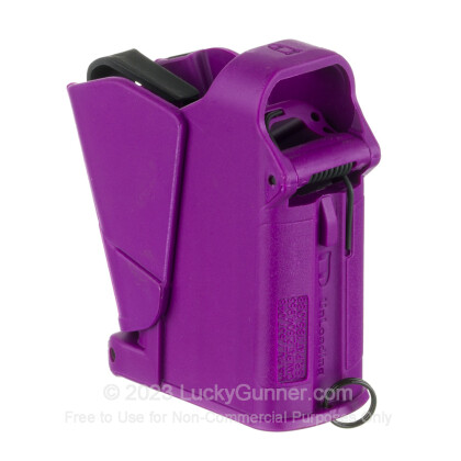 Large image of maglula Purple Universal Pistol Magazine Loader For 9mm through 45 ACP handgun magazines For Sale