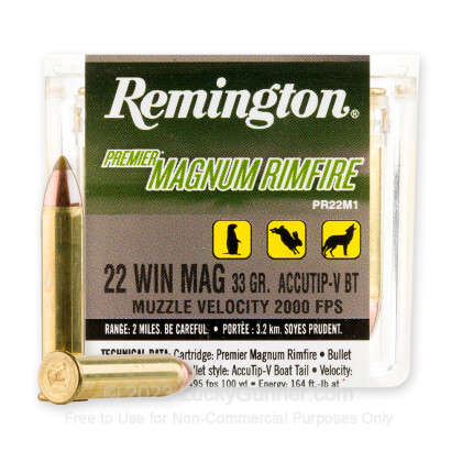 Image 1 of Remington .22 Magnum (WMR) Ammo