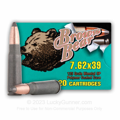 Image 1 of Brown Bear 7.62X39 Ammo