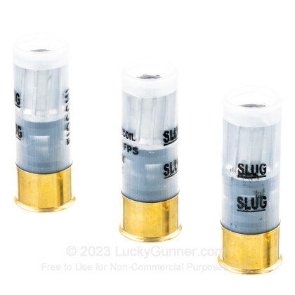 Large image of Bulk 12 ga Low Recoil Rifled Slug Shells For Sale - Fiocchi 1 oz Slugs Ammo in Plano Ammo Can - 80 Rounds