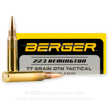 Image 1 of Berger .223 Remington Ammo