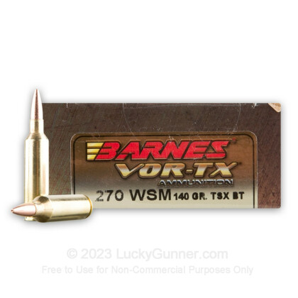 Image 2 of Barnes .270 Winchester Short Magnum Ammo