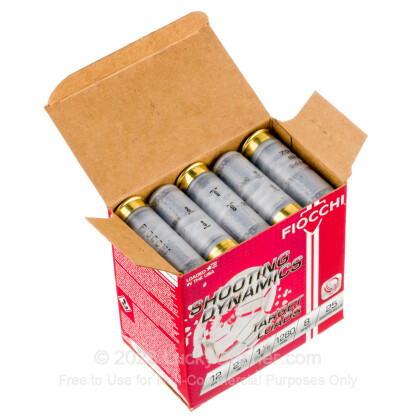 Large image of Bulk 12 Gauge Ammo For Sale - 2-3/4” 1-1/8oz. #8 Shot Ammunition in Stock by Fiocchi Shooting Dynamics - 250 Rounds