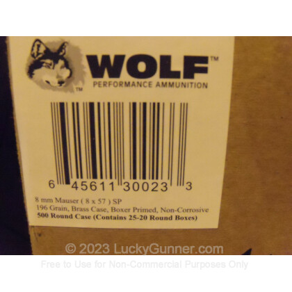 Image 3 of Wolf 8mm Mauser (8x57mm JS) Ammo