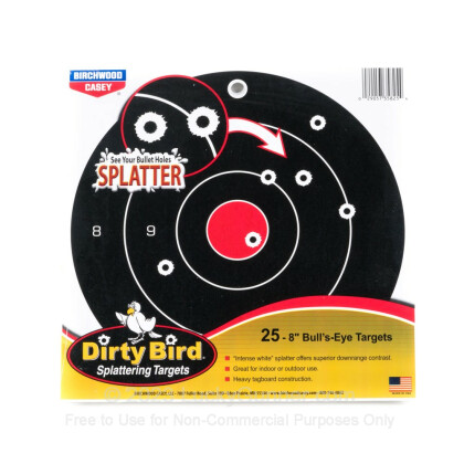 Large image of Dirty Bird Bull's-Eye Targets For Sale - Dirty Bird Target Kit - Birchwood Casey Targets For Sale