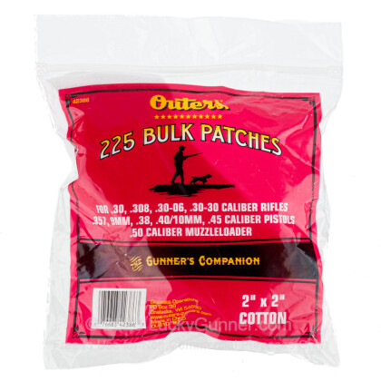 Large image of Bulk Outers Cotton Patches for Sale - .30-.45 Caliber - Outers Cleaning Patches For Sale - 225 Patches