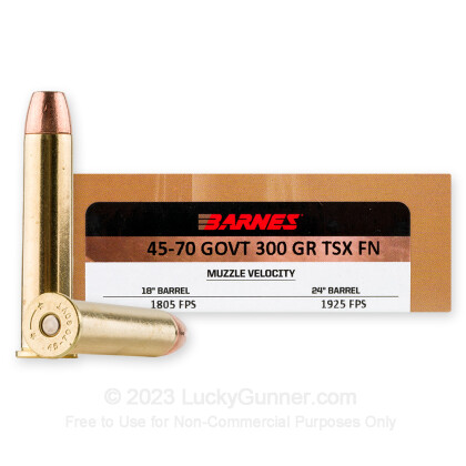 Image 1 of Barnes 45-70 Ammo