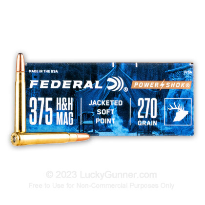 Image 2 of Federal .375 H&H Magnum Ammo