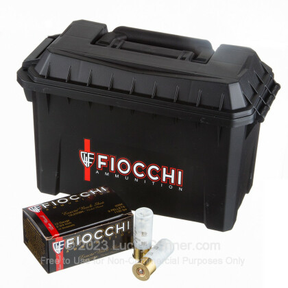 Large image of Bulk Reduced Recoil 12 ga Law Enforcement 00 Buck Shells For Sale - Fiocchi 00 Buck Law Enforcement Ammo in Plano Ammo Can - 80 Rounds