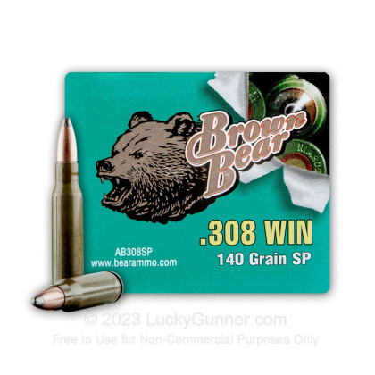 Image 1 of Brown Bear .308 (7.62X51) Ammo