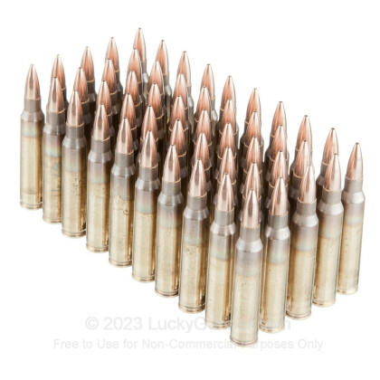 Large image of Bulk 5.56x45 Ammo For Sale - 69 Grain Open Tip Match Ammunition in Stock by Black Hills - 500 Rounds