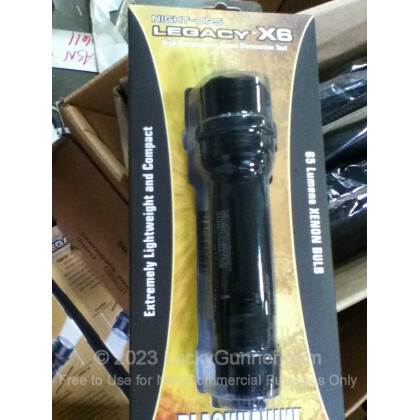 Large image of Flashlight - Night Ops Legacy X6 - Aluminum - Black - Blackhawk For Sale