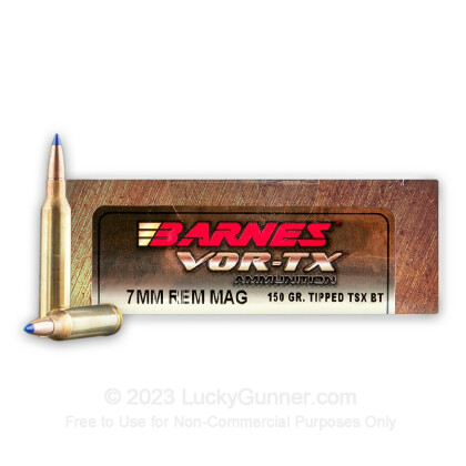 Image 1 of Barnes 7mm Remington Magnum Ammo
