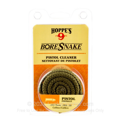 Large image of Hoppe's BoreSnakes for Sale - .380, .38, 9mm, .357 caliber - Hoppe's BoreSnake For Sale
