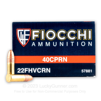 Large image of 22 LR Ammo For Sale - 40 gr CPRN - Fiocchi Ammo In Stock - 50 Rounds