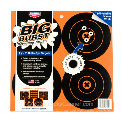 Large image of Big Burst Targets For Sale - 12 - 6" Targets - Birchwood Casey Targets For Sale