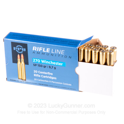 Large image of 270 Win Ammo In Stock  - 150 gr Prvi Partizan SP Ammunition For Sale Online - 20 Rounds