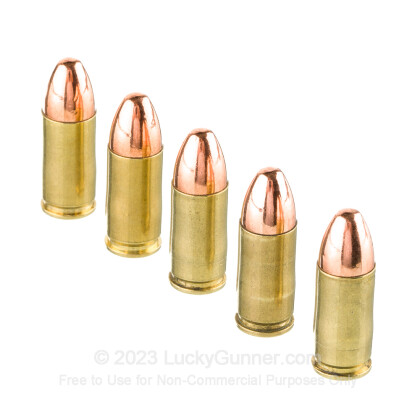 Large image of Cheap 9mm Remanufactured Ammo In Stock - 115 gr TMJ - 9 mm Luger Ammunition by HSM For Sale - 50 Rounds