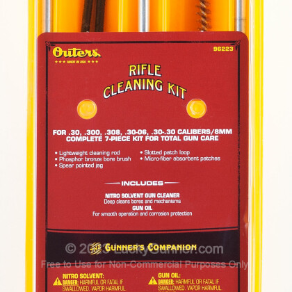 Large image of Outers 96223 30 Caliber Rifle Cleaning Kit For Sale
