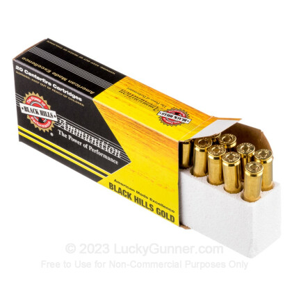 Large image of Premium 22-250 Ammo For Sale - 36 Grain Varmint Grenade HP Ammunition in Stock by Black Hills Gold - 20 Rounds