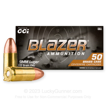 Image 2 of Blazer Brass 9mm Luger (9x19) Ammo