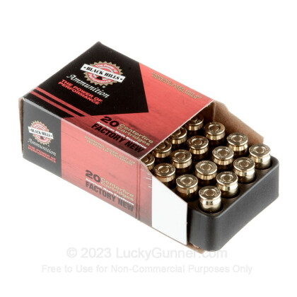 Large image of Cheap 380 Auto Ammo For Sale - 100 Grain FMJ Ammunition in Stock by Black Hills - 20 Rounds