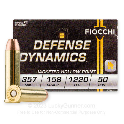 Large image of 357 Mag Ammo For Sale - 158 gr JHP Fiocchi Ammunition In Stock