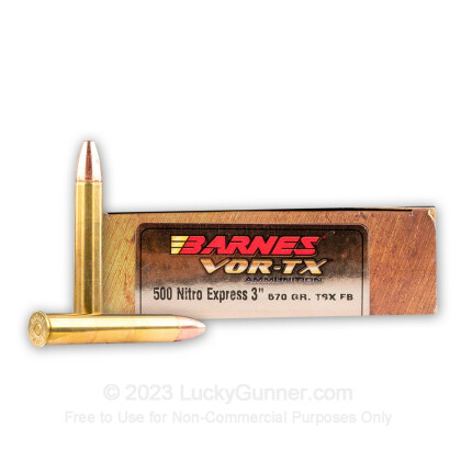 Image 1 of Barnes .500 Nitro Express Ammo