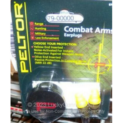Large image of Peltor Combat Arms Ear Plugs For Sale - 22 NRR - Peltor Hearing Protection in Stock