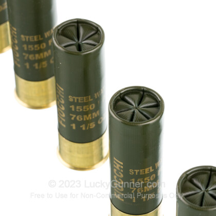 Large image of Premium 12 Gauge Ammo For Sale - 3” 1-1/5oz. BB Steel Shot Ammunition in Stock by Fiocchi Flyway - 25 Rounds