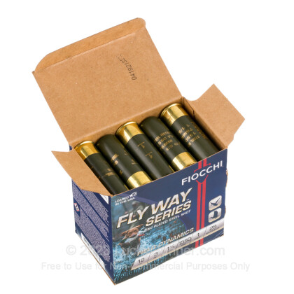 Large image of Premium 12 Gauge Ammo For Sale - 3” 1-1/5oz. #1 Steel Shot Ammunition in Stock by Fiocchi Flyway - 25 Rounds