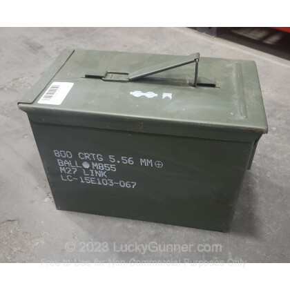 Large image of Fat 50 Green Surplus Mil-Spec Ammo Can For Sale