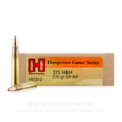 Image 1 of Hornady .375 H&H Magnum Ammo