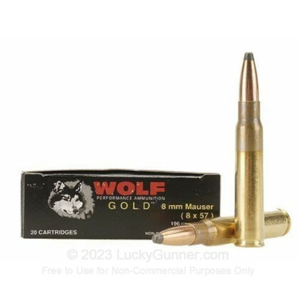 Image 1 of Wolf 8mm Mauser (8x57mm JS) Ammo