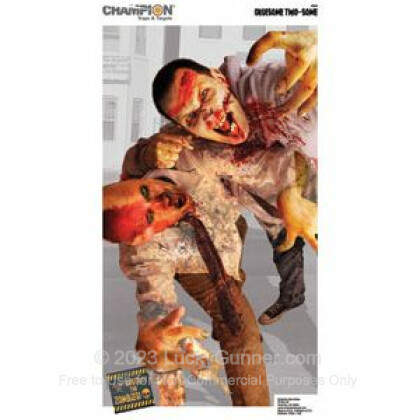 Large image of Champion Zombie Gruesome Two-Some Targets For Sale - Zombie Targets In Stock